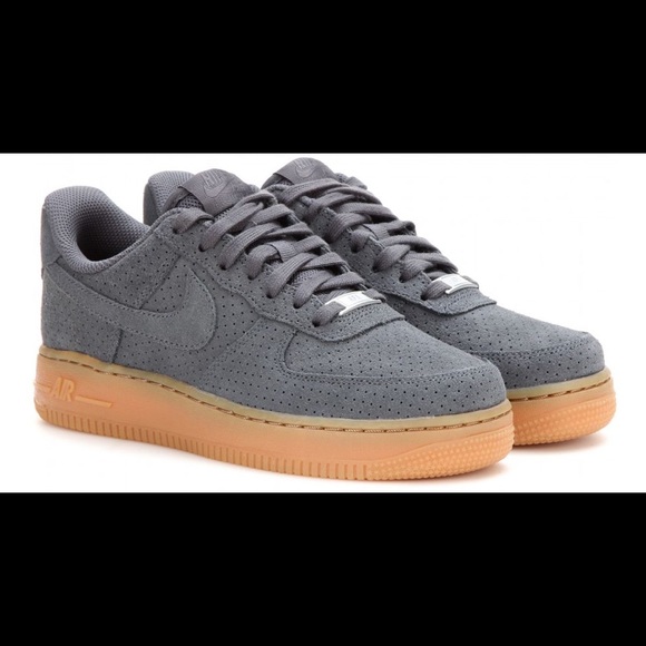 Nike Shoes - Nike Air Force 1 in Gray Suede